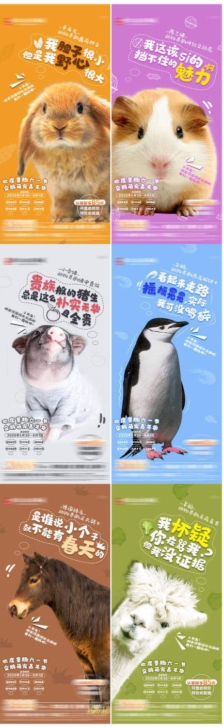 萌宠动物系列海报-源文件【享设计】