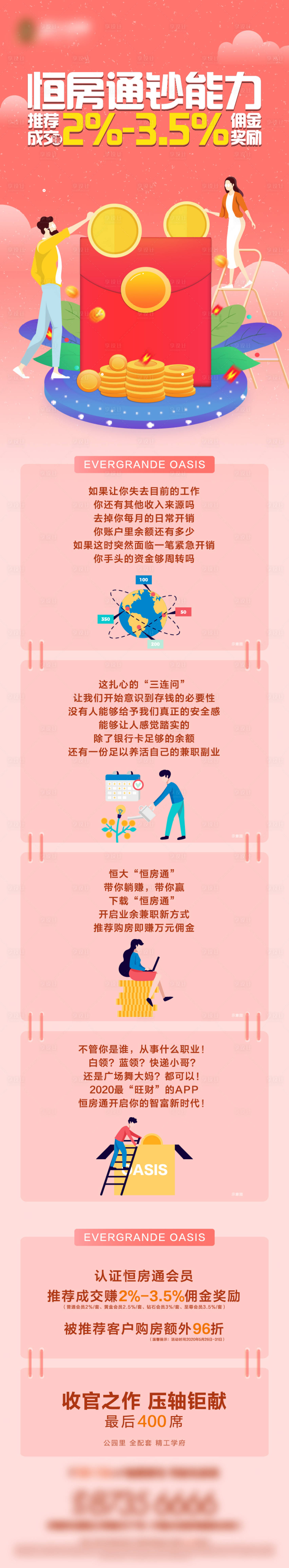 源文件下載【享設(shè)計】搜索編號：85610001743606730【地產(chǎn)全民經(jīng)紀(jì)人傭金獎勵海報】