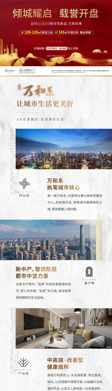 源文件下载【房地产红金户型价值点长图海报】编号：32060001549295796
