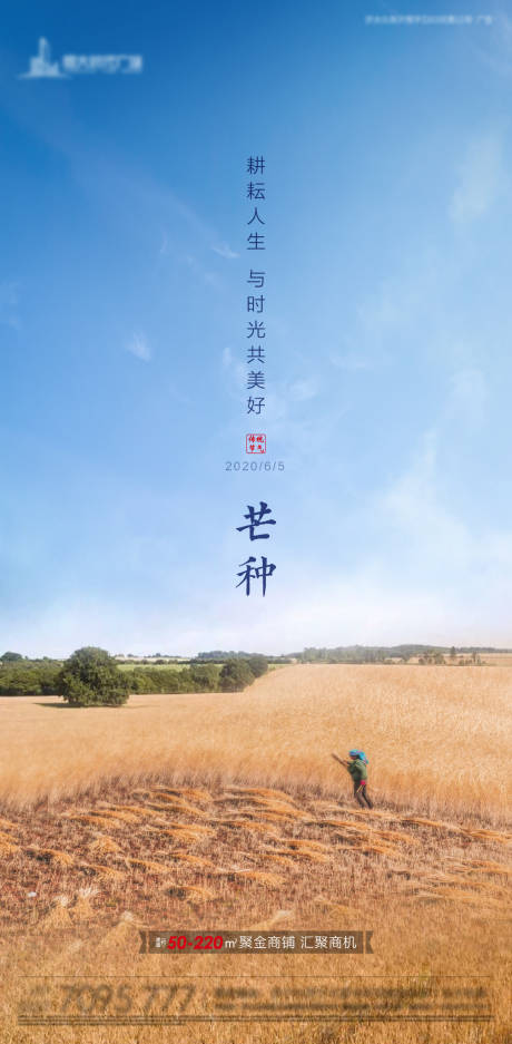 源文件下载【芒种节气移动端海报】编号：71370001581163973