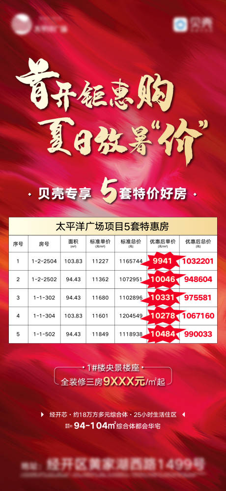 源文件下载【房地产大气红金促销特价房热销海报】编号：36780001553472870