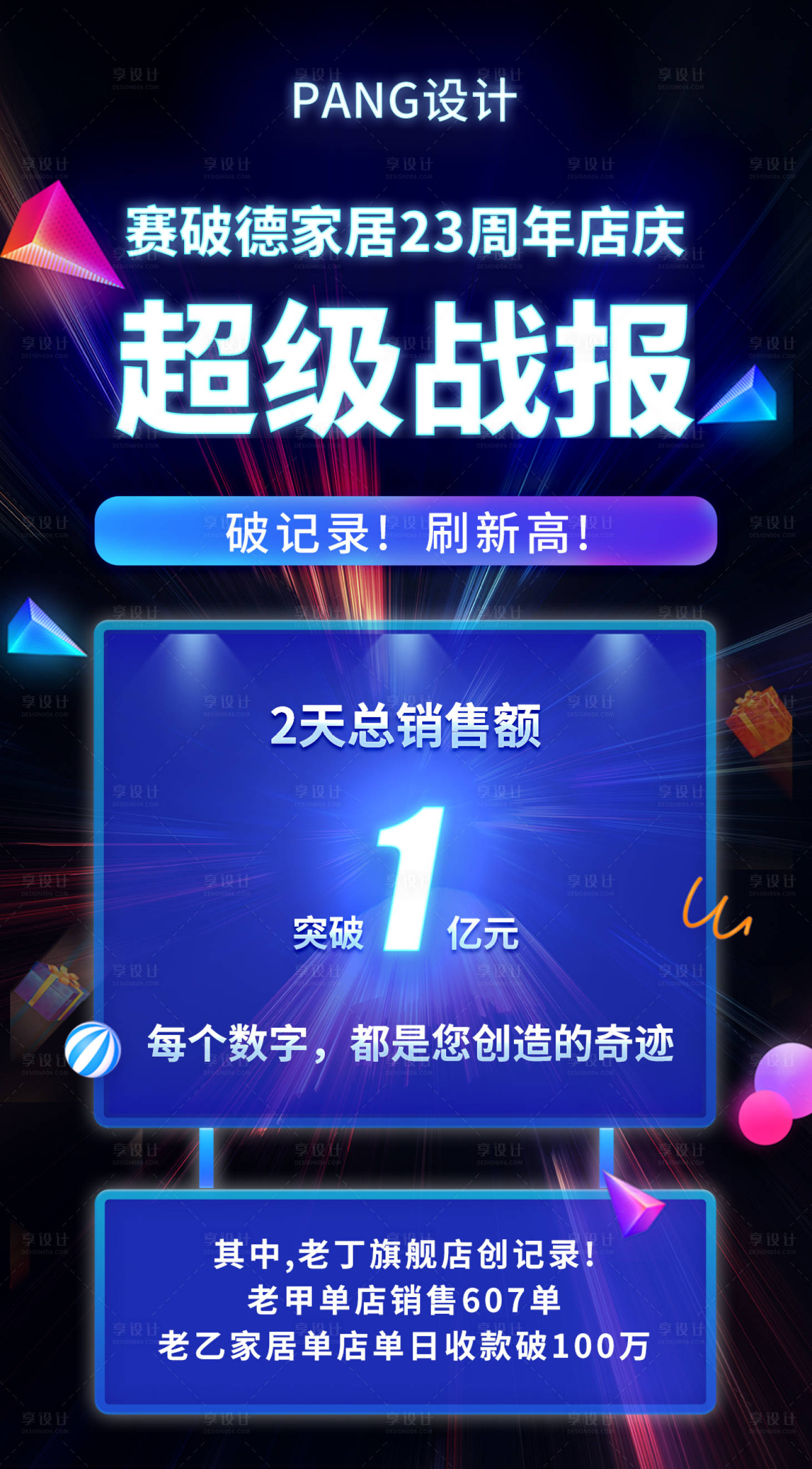 源文件下載【享設計】搜索編號：47580001561698349【銷售戰報移動端海報】