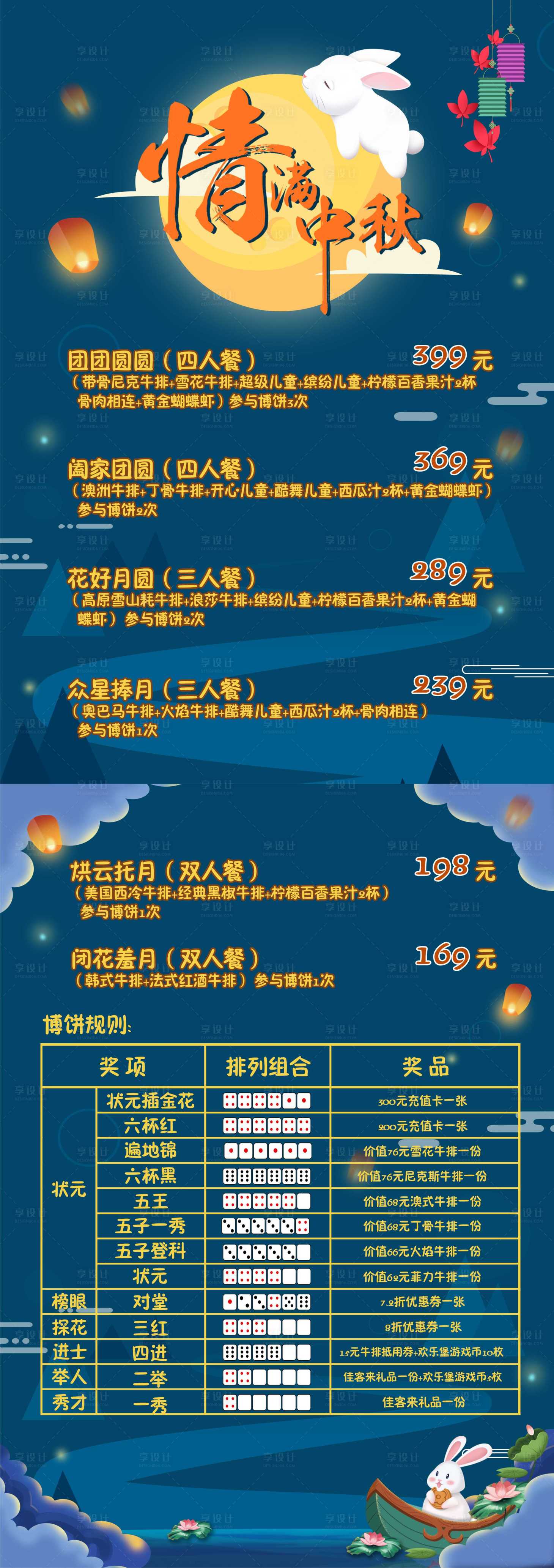 源文件下载【中秋节牛排菜单】编号：47230001696796049