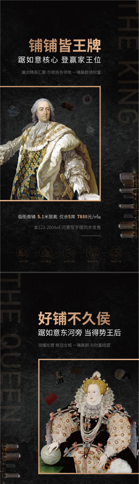 源文件下载【高端写字楼临街商铺品质黑金系列海报】编号：96430001648991331