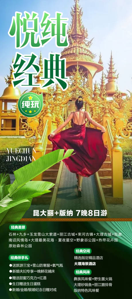 源文件下载【云南西双版纳旅游海报】编号：87000001833464094