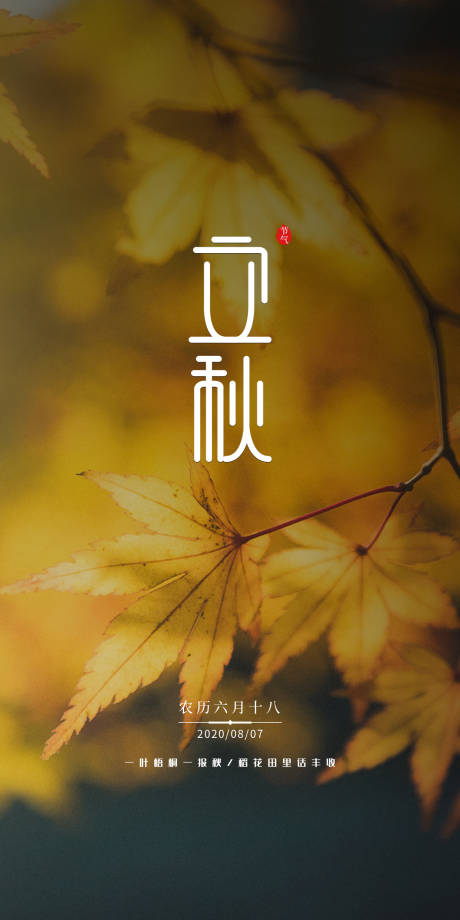 源文件下载【立秋节气海报】编号：51010001549789996