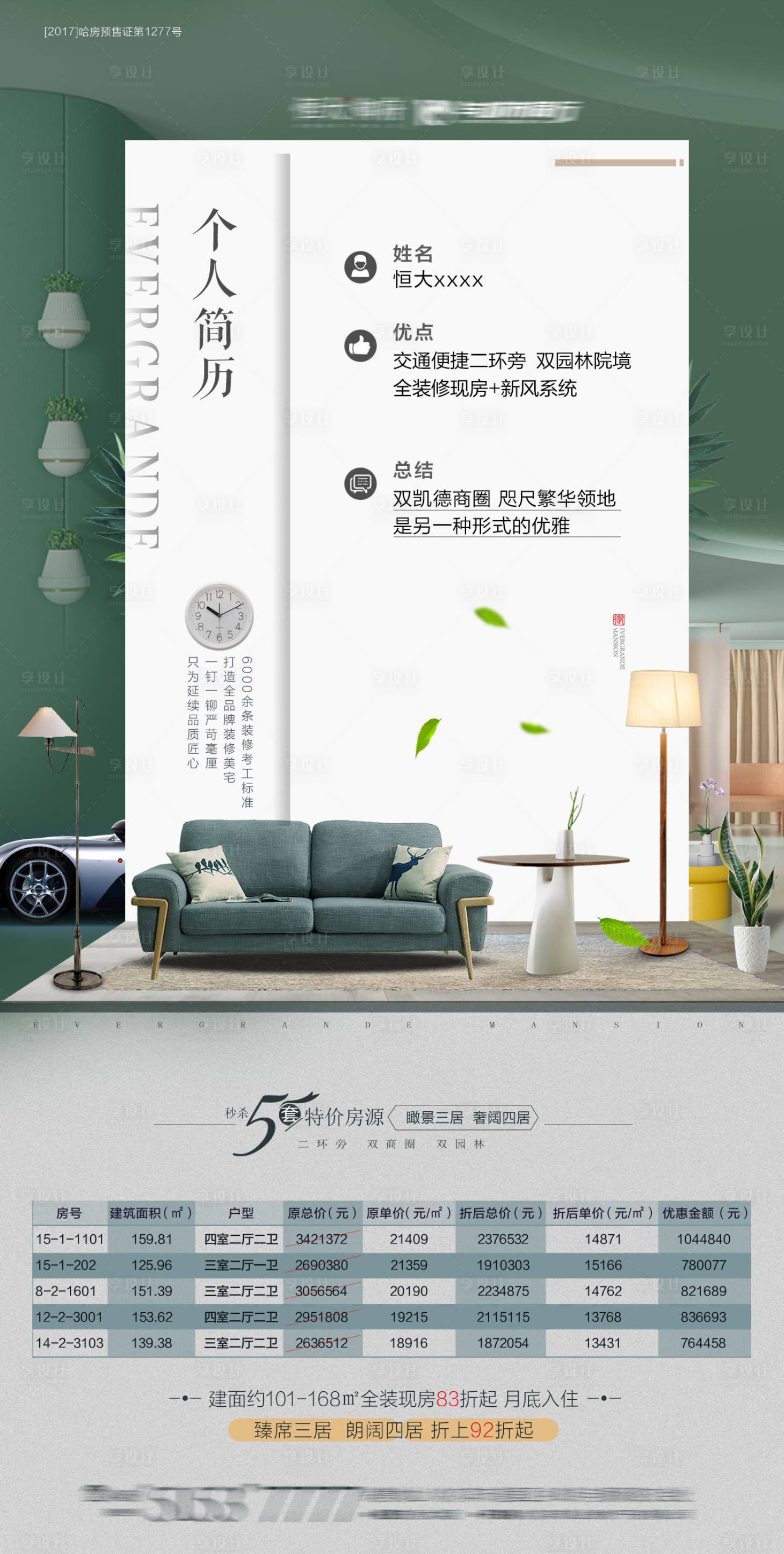 源文件下載【享設計】搜索編號：68390001727582316【簡歷創意特價房】