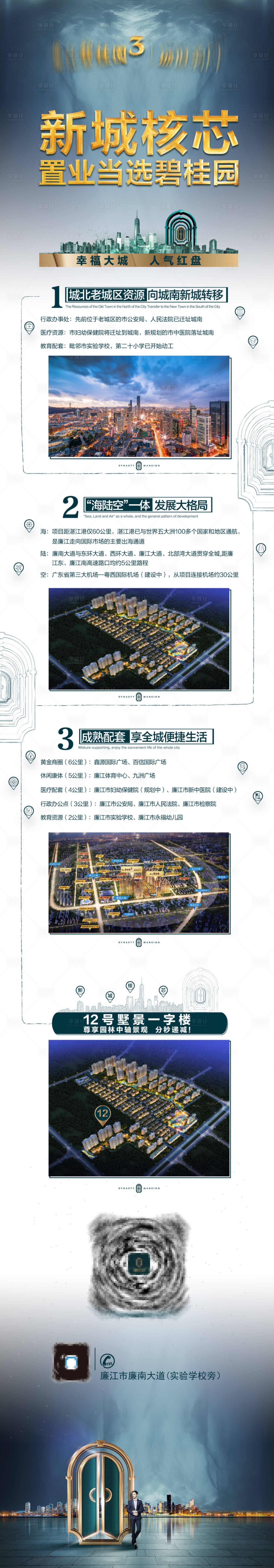源文件下载【享设计】搜索编号：52430001753528952【地产区位价值点长图海报】