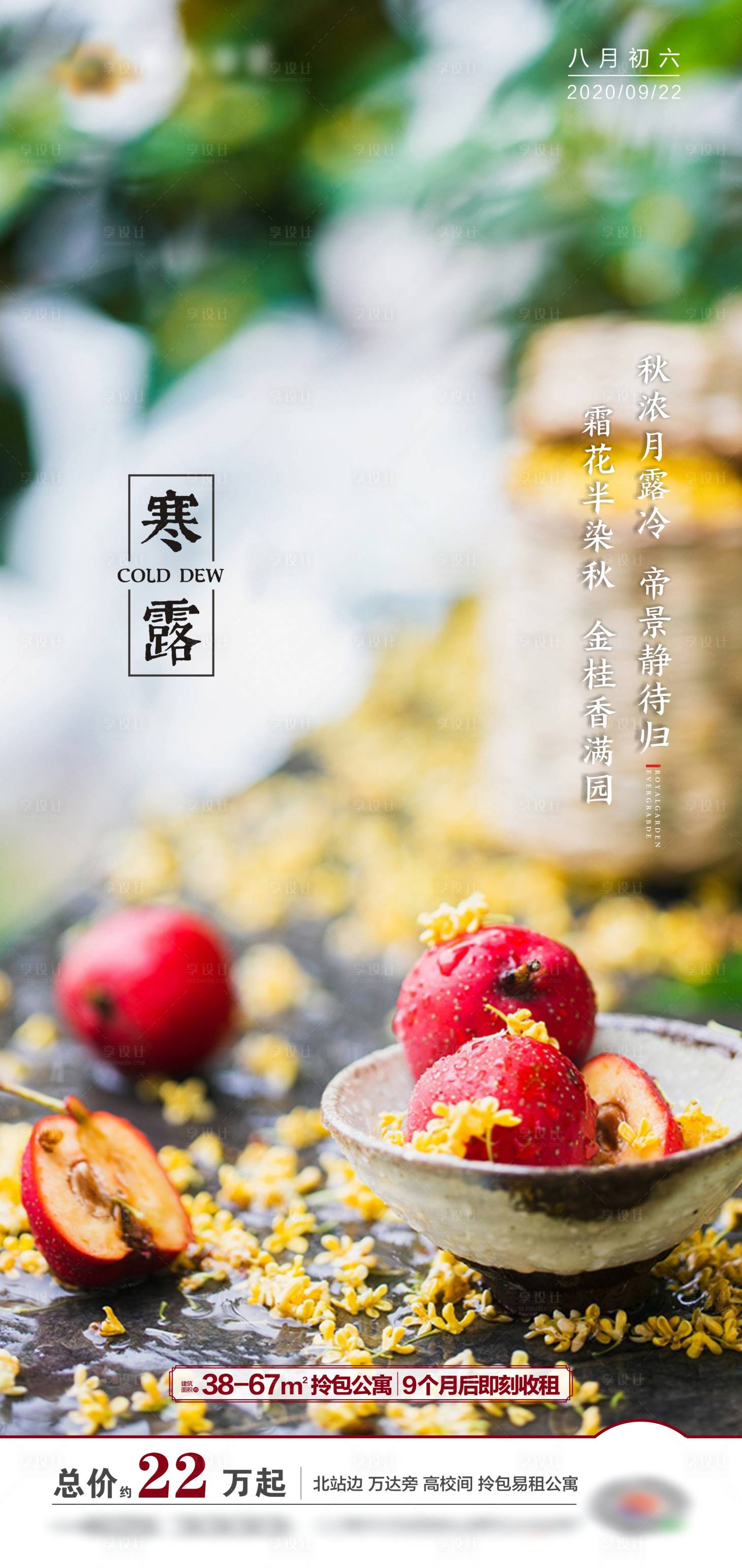 源文件下載【享設計】搜索編號：31650002077757568【地產寒露節氣海報】