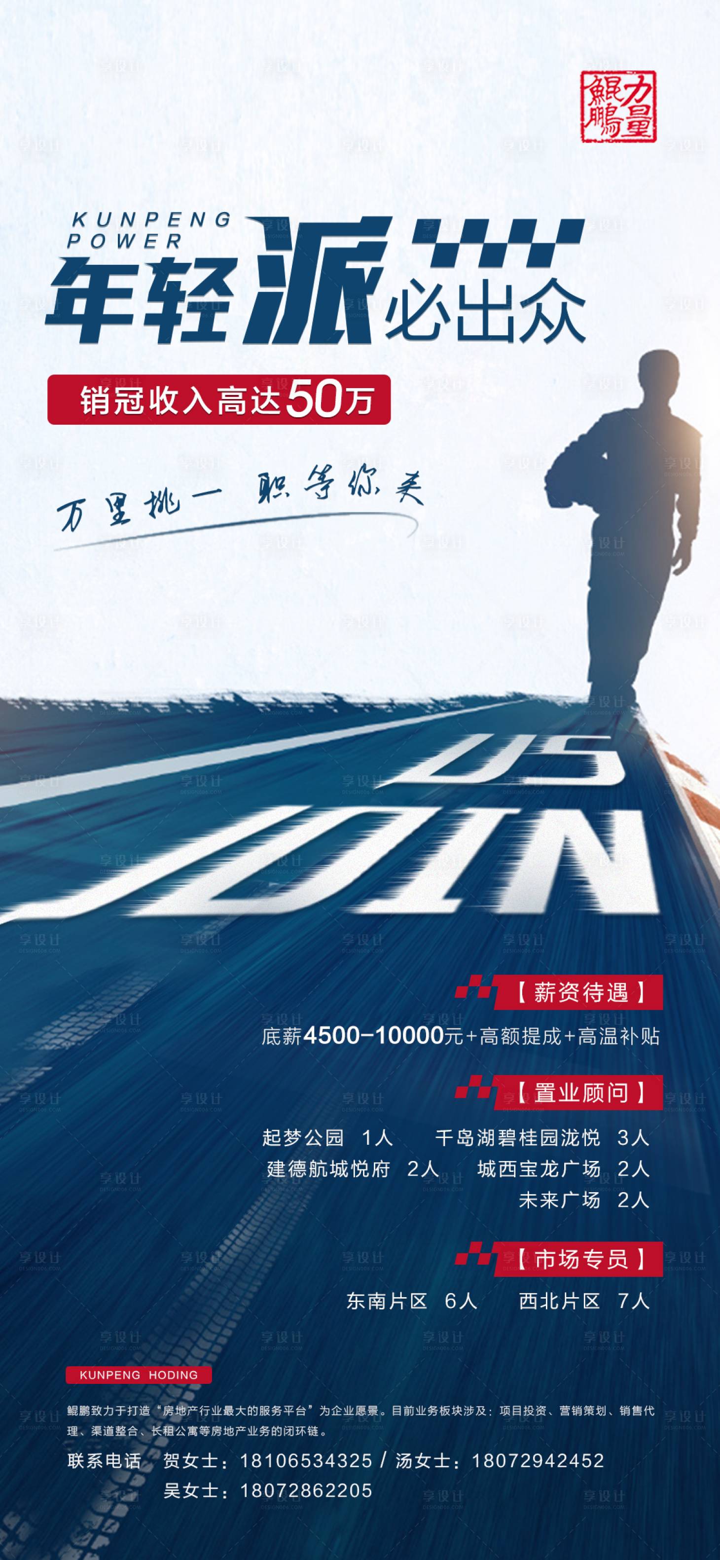 源文件下载【地产招聘移动端海报】编号：88650001852373018