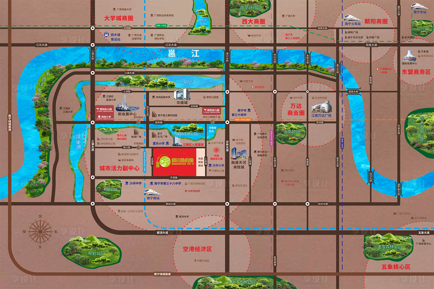 源文件下載【享設計】搜索編號：24930002007563065【區位圖】