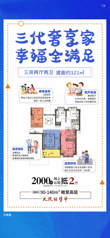 源文件下载【地产户型介绍海报】编号：20200929204636437