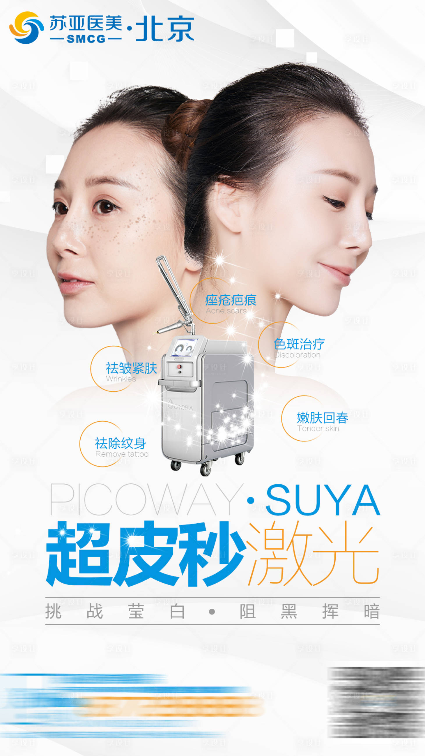 源文件下载【医美整形美容超皮秒激光人物宣传海报】编号：80070001991077725