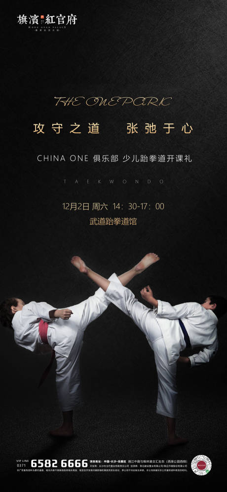 跆拳道活动海报