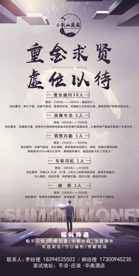 源文件下载【地产招聘微信海报】编号：59400001938567705