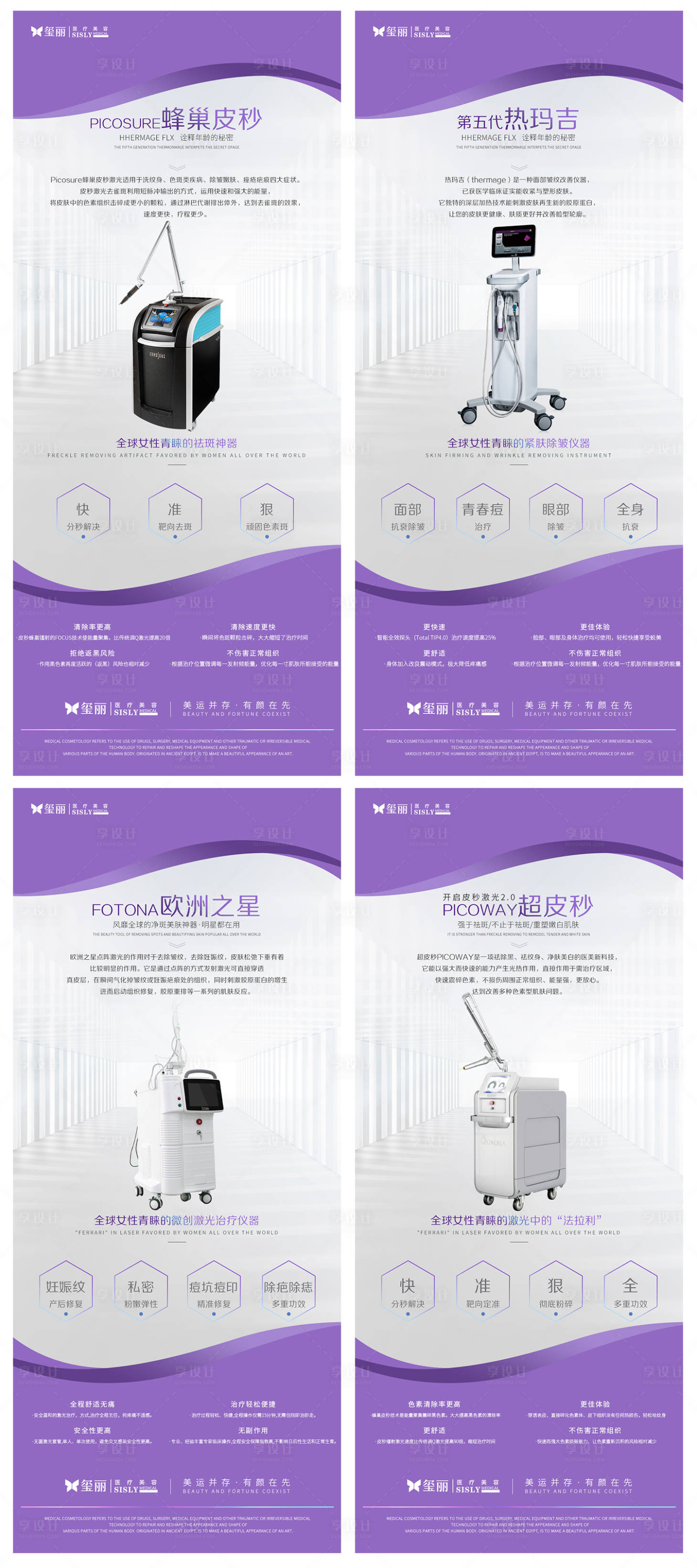 源文件下载【享设计】搜索编号：70870001939172455【医美整形仪器介绍海报系列】