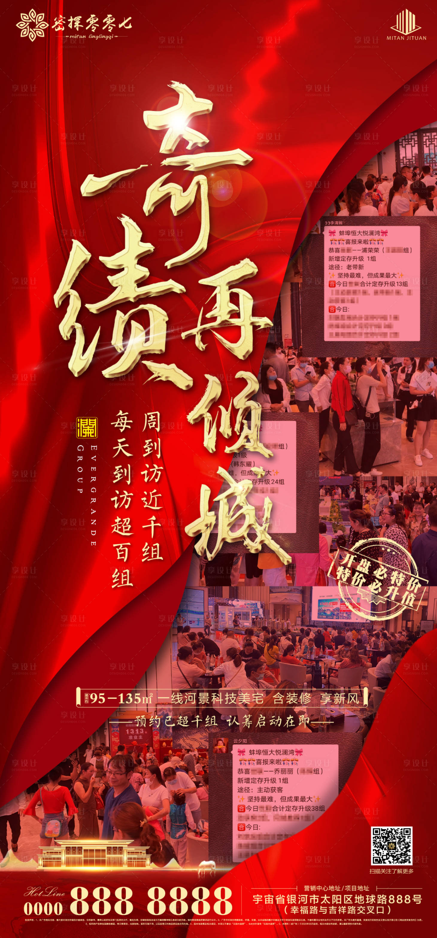 源文件下载【享设计】搜索编号：90160001974273094【地产热度人气海报】