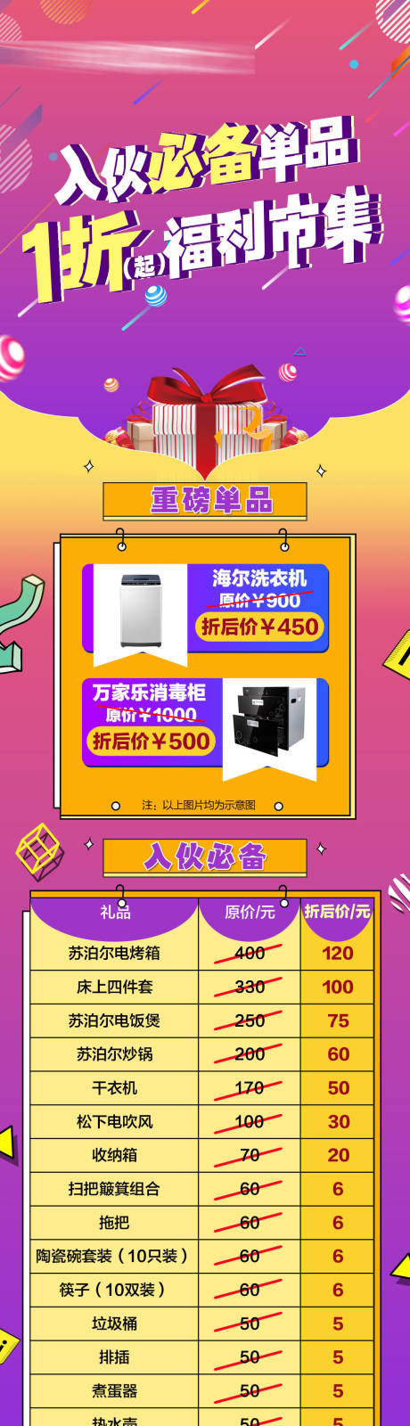 源文件下载【福利市集地产活动长图海报】编号：99170002001244694