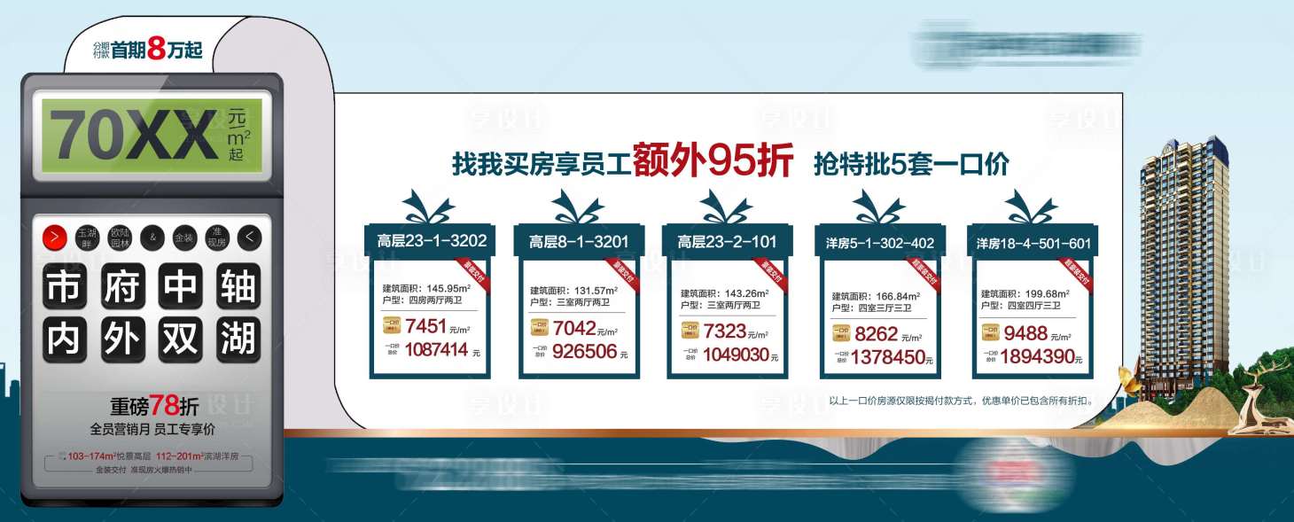 源文件下載【享設計】搜索編號：93370001901914642【地產創意特價房海報】