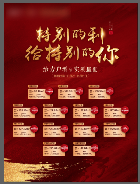 源文件下載【地產(chǎn)熱銷特價(jià)房源海報(bào)】編號(hào)：11970001853342416