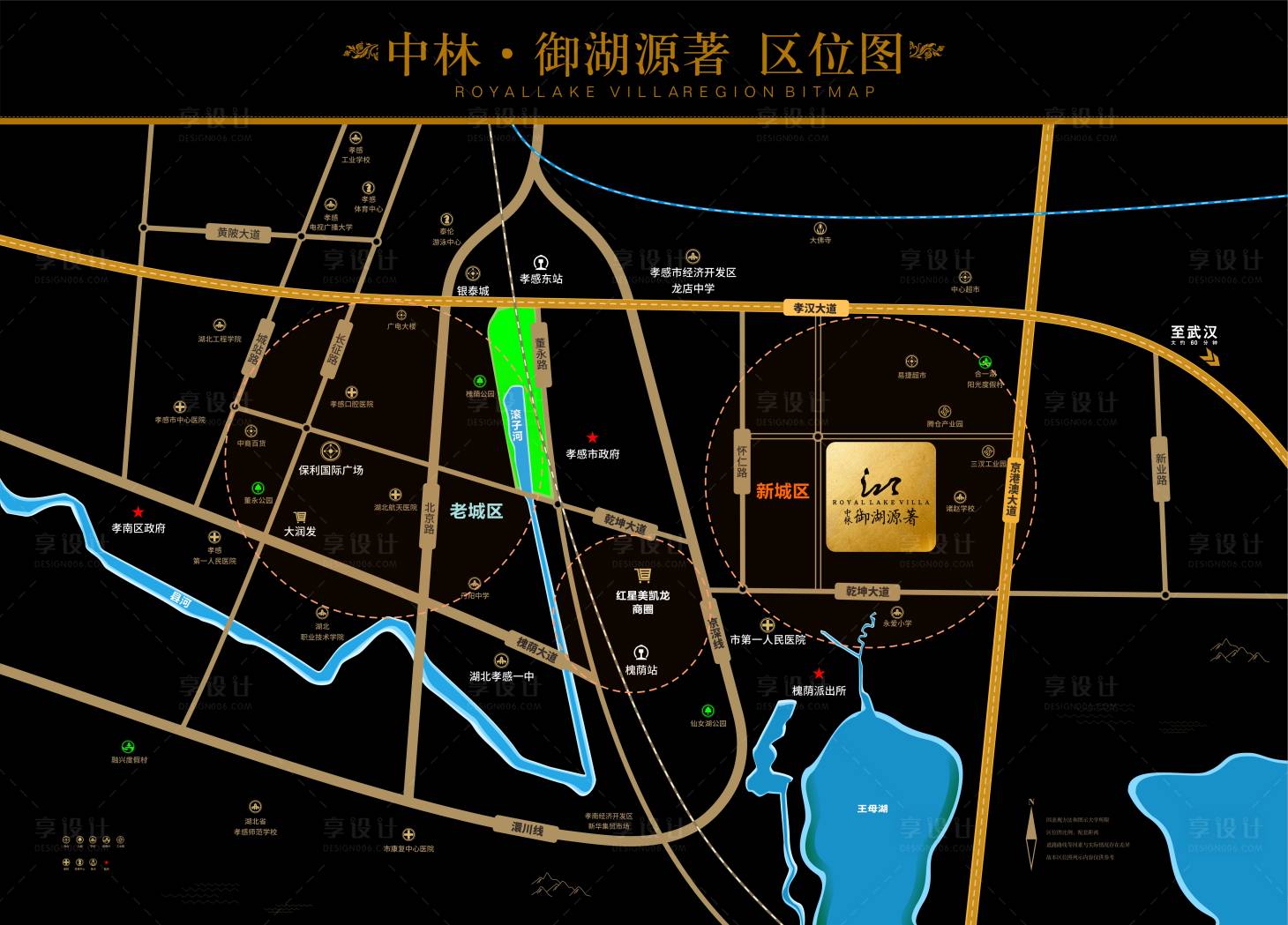 源文件下载【黑金地产区位图广告展板】编号：76630002037559067