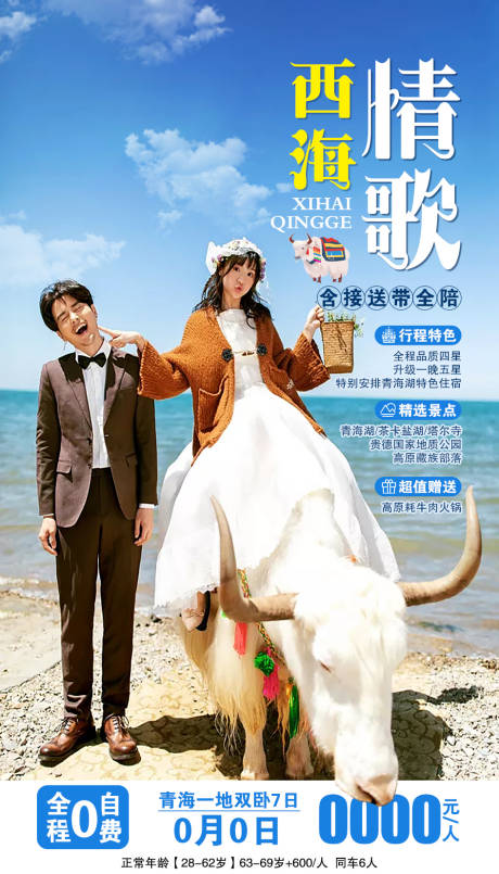 源文件下載【享設計】搜索編號：86500002078447245【青海旅游海報】