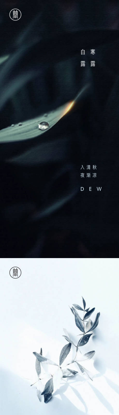 源文件下载【享设计】搜索编号：24850001881048406【海报白露寒露二十四节气】