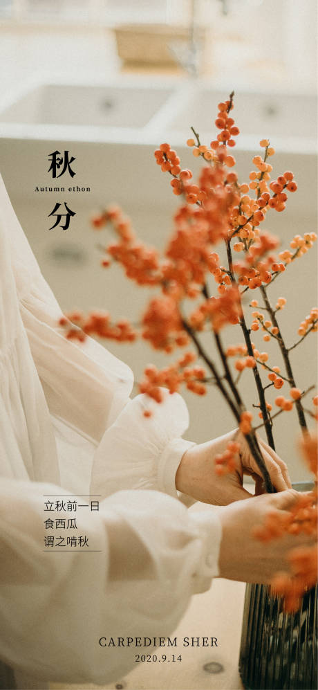 源文件下载【秋分节气移动端海报】编号：96620001976205605