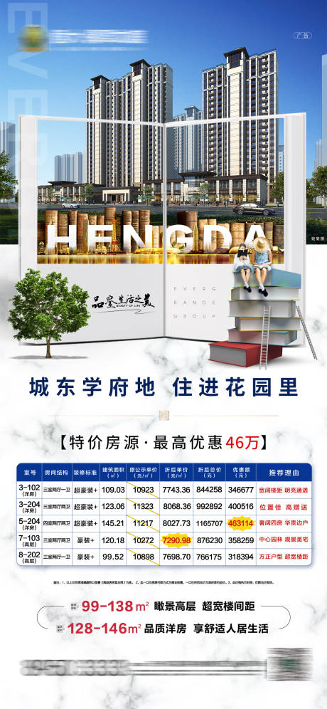 源文件下载【地产一口价特价房海报】编号：43370001867462923