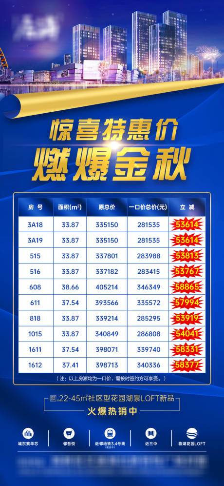 源文件下載【享設(shè)計(jì)】搜索編號：66780002018753624【地產(chǎn)特價(jià)房藍(lán)金海報(bào)】