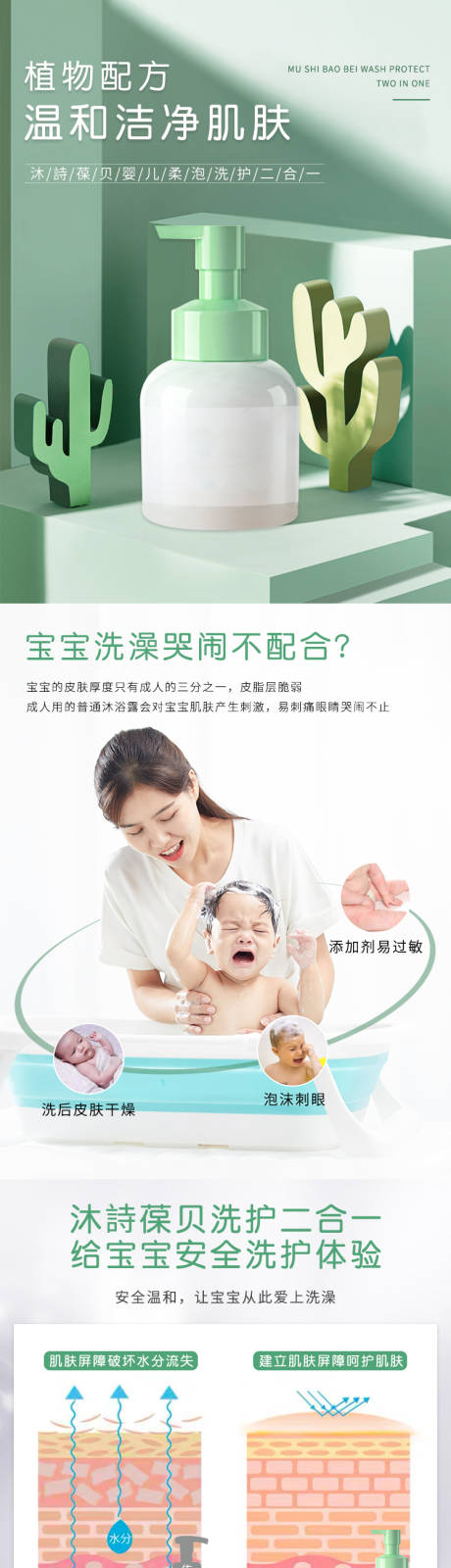 源文件下载【婴幼儿洗护二合一沐浴露详情页】编号：83170001880306771