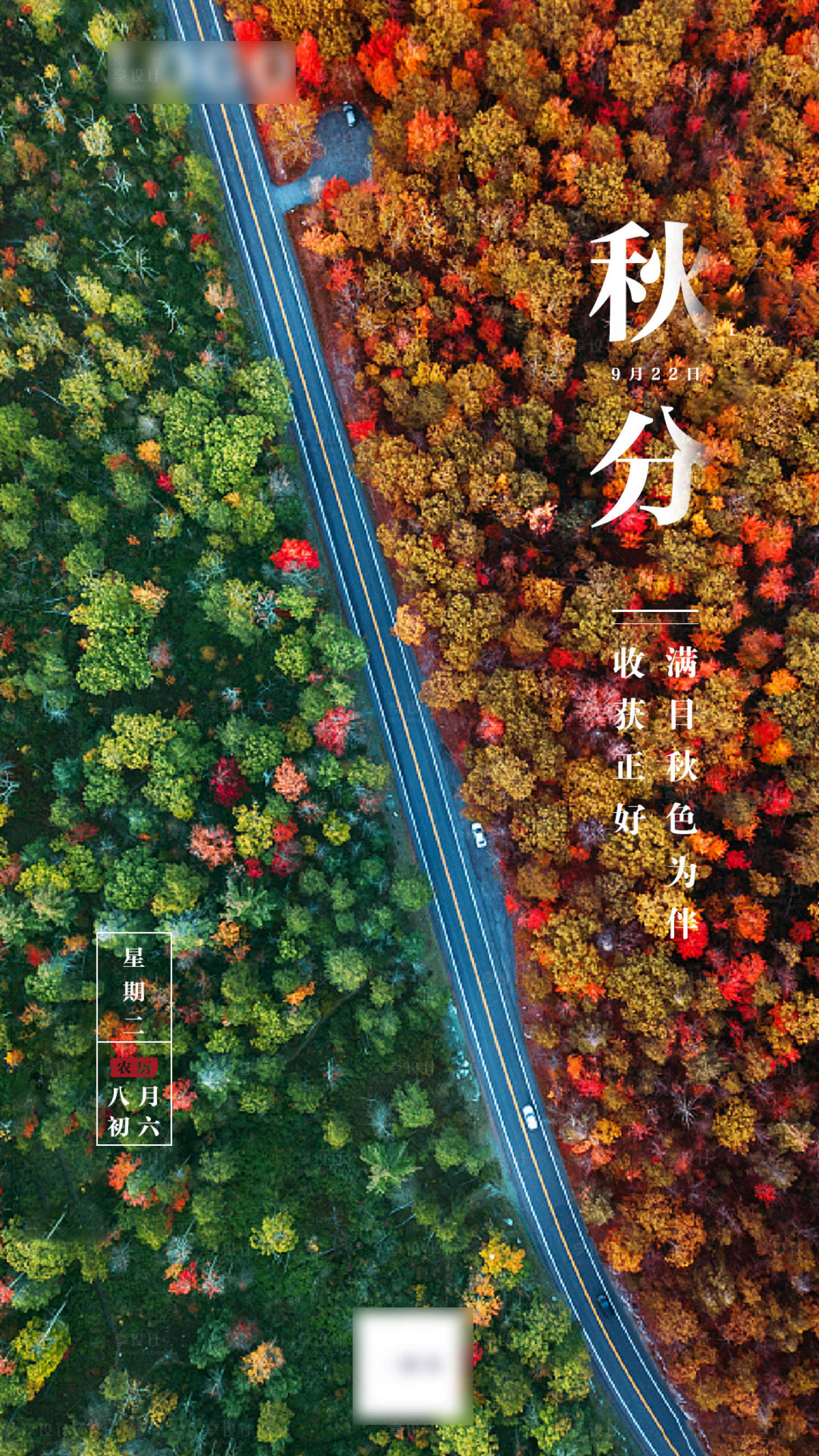 源文件下载【秋分节气海报】编号：10860002029398174