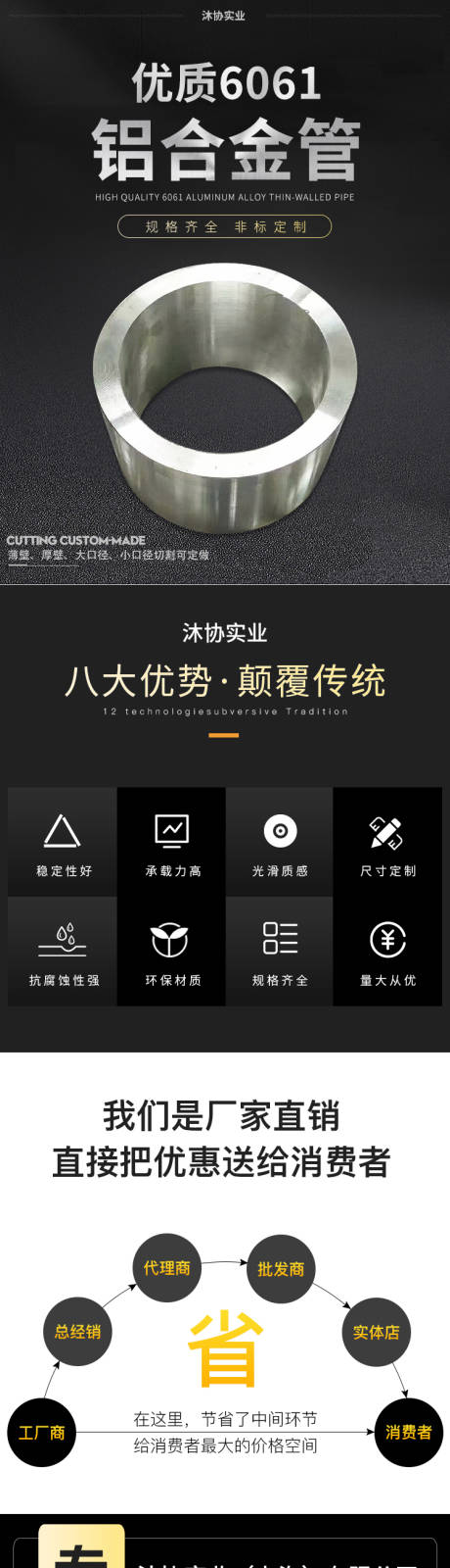 源文件下载【铝合金管电商详情页】编号：69700001851539087