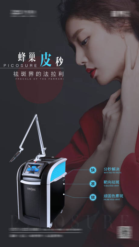源文件下載【享設計】搜索編號：56280001679461303【醫美美容皮秒海報】