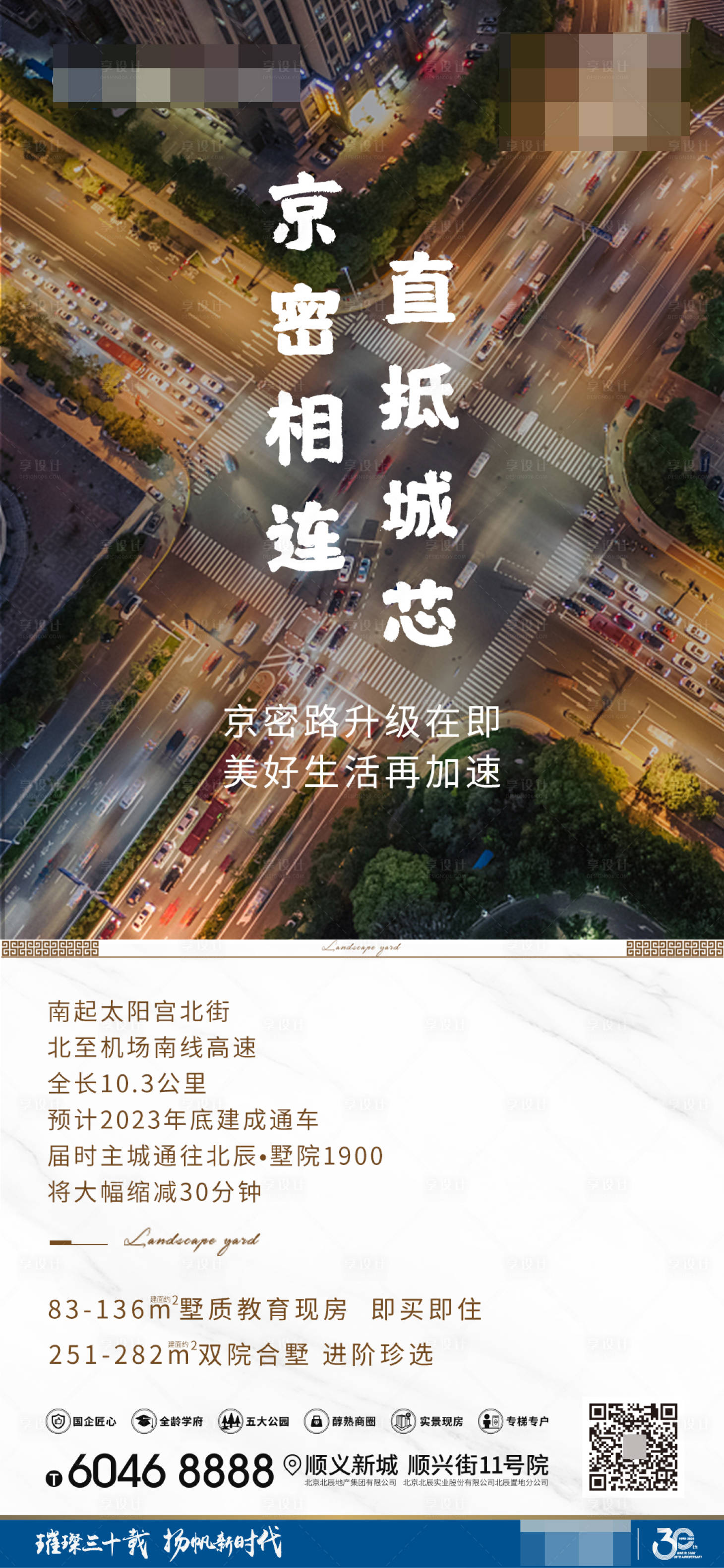 源文件下载【享设计】搜索编号：48270001947503146【地产交通开通海报】