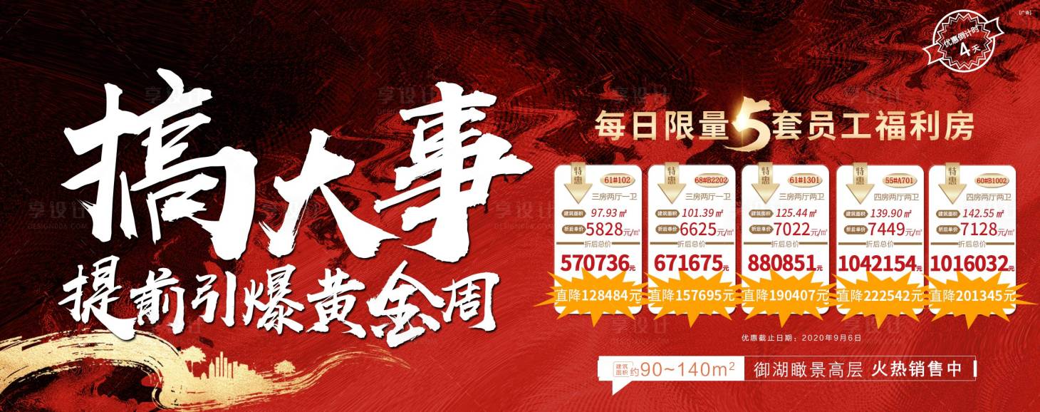 源文件下载【房地产特惠房一口价房源活动展板】编号：81260001866726033