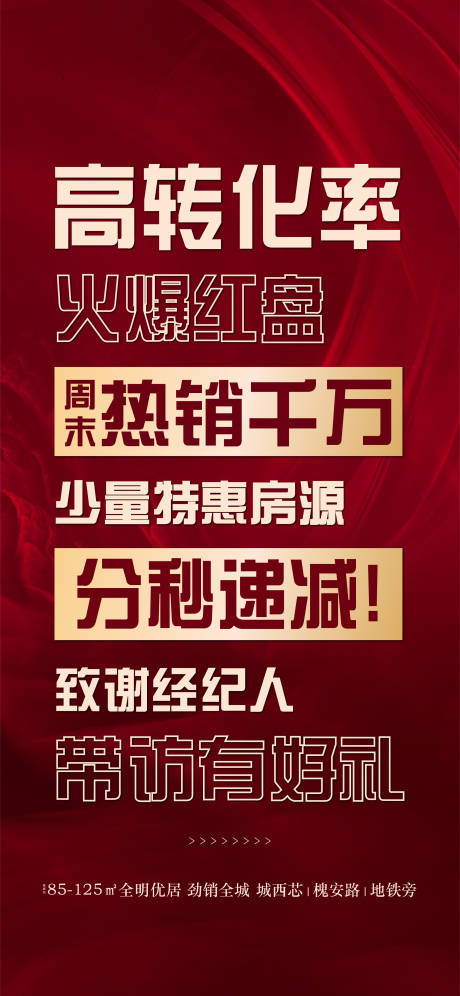 源文件下载【享设计】搜索编号：82160001999375924【地产渠道热销高转化单图】