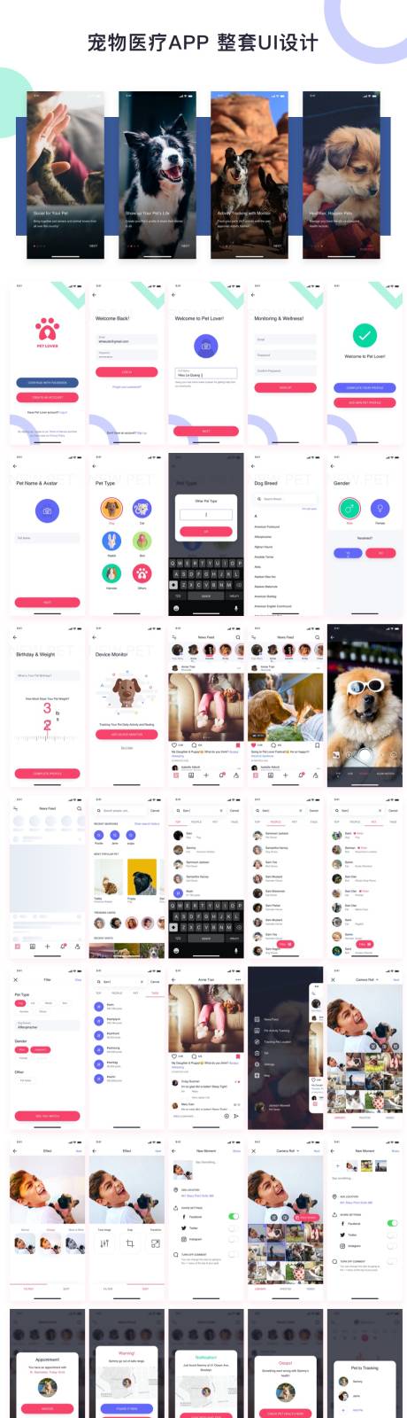 源文件下载【宠物医疗APP整套UI设计】编号：92920002079786895