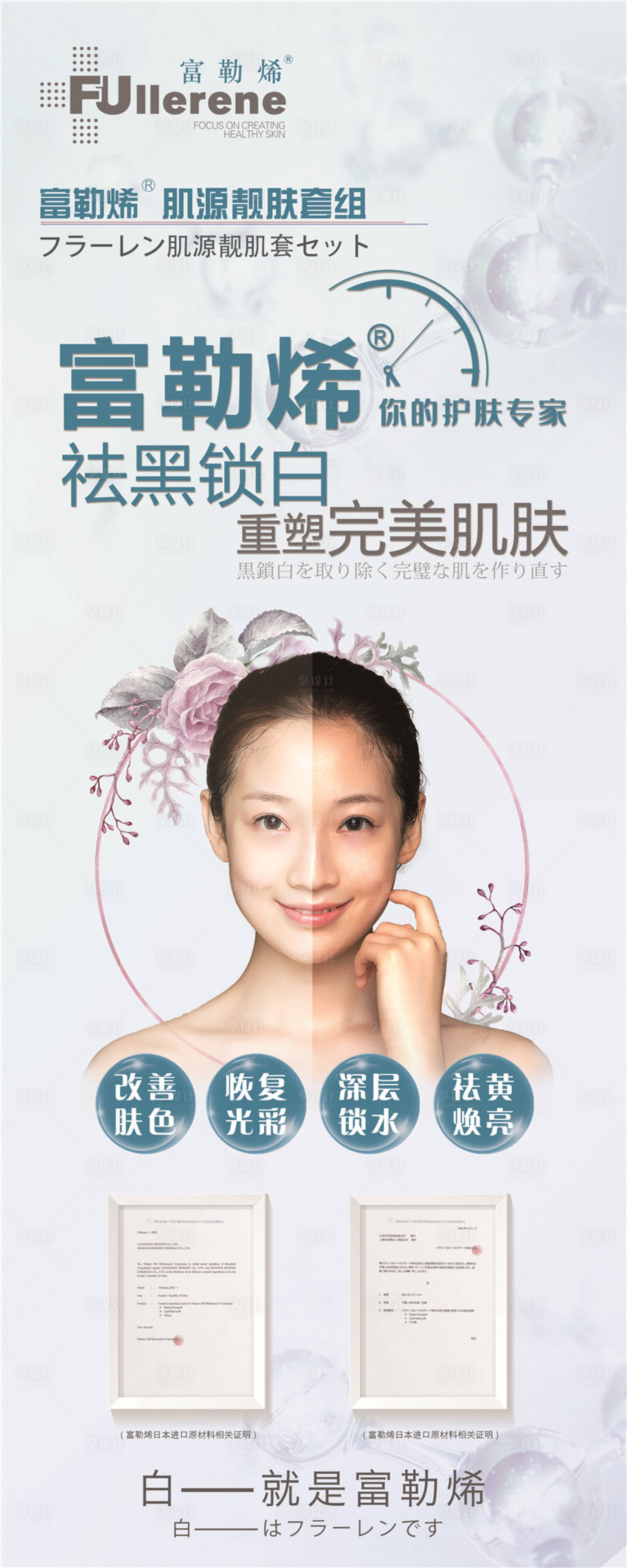 源文件下载【享设计】搜索编号：86120001953335895【富勒烯人物海报】