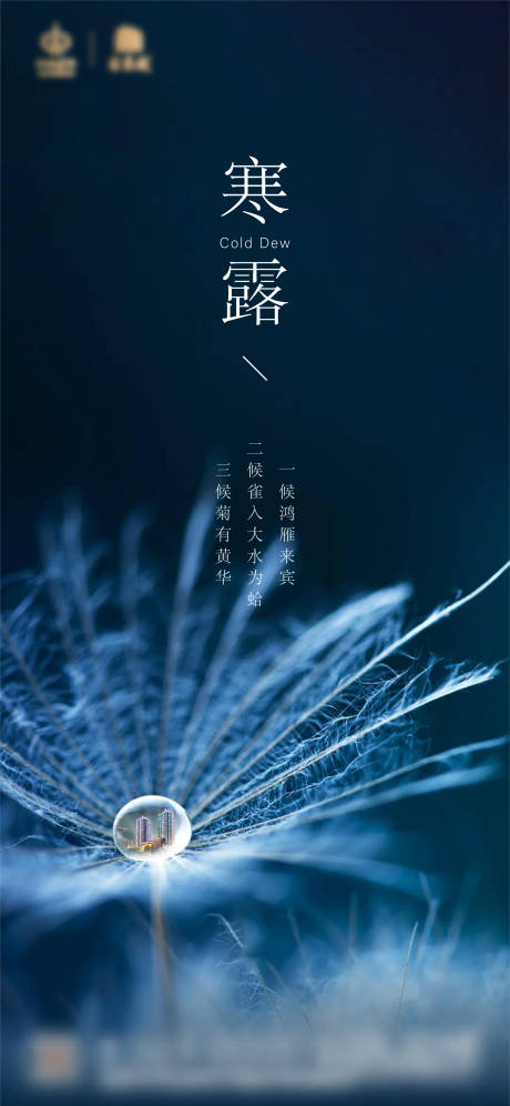 源文件下载【地产寒露节气单图海报】编号：38450001983363297