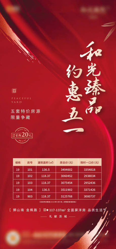 源文件下载【地产五一特价房海报】编号：36940001864882244