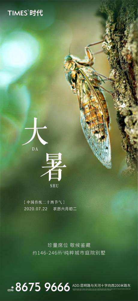 源文件下载【地产大暑节气海报】编号：36510002071887516