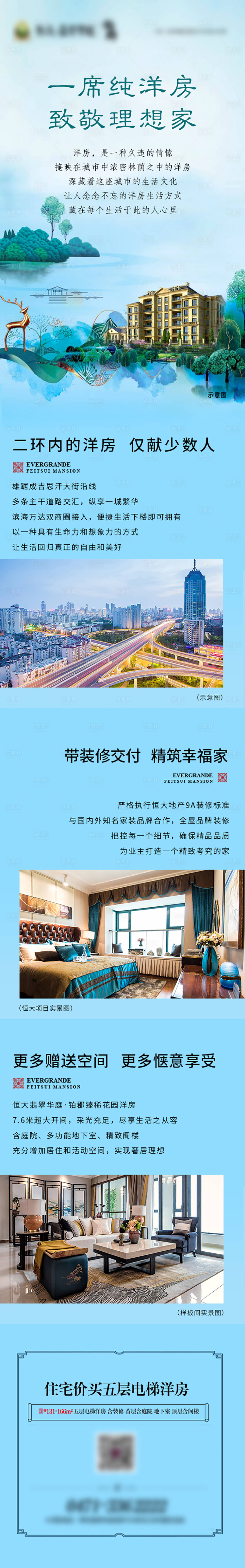 源文件下载【享设计】搜索编号：27360002128039780【洋房卖点长图】