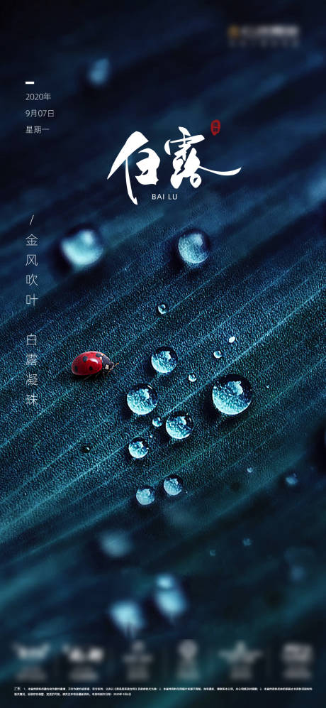 源文件下載【享設計】搜索編號：10560001881374595【地產白露海報】