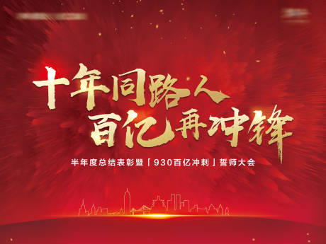 源文件下载【房地产誓师大会活动背景板】编号：98680002410724869