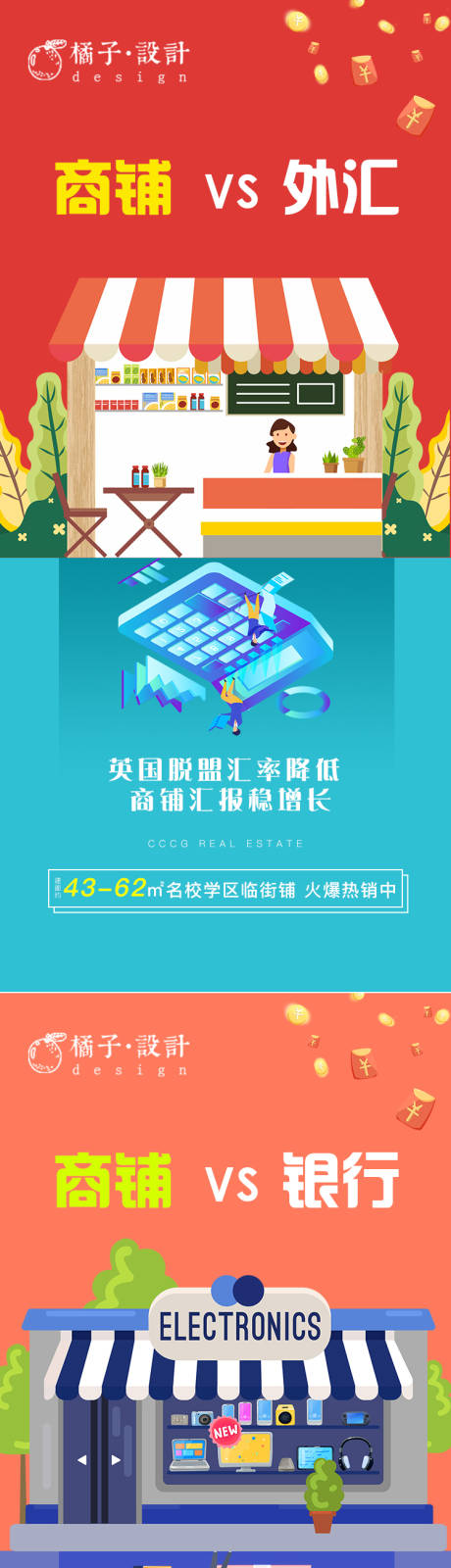 源文件下载【房地产商铺收益对比价值点海报】编号：27490002219843640