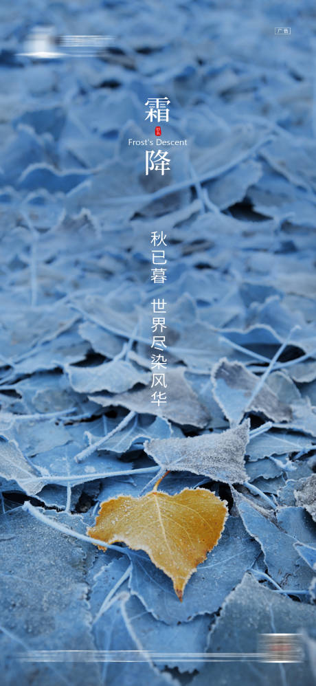 源文件下载【霜降节气海报】编号：51420002294499374