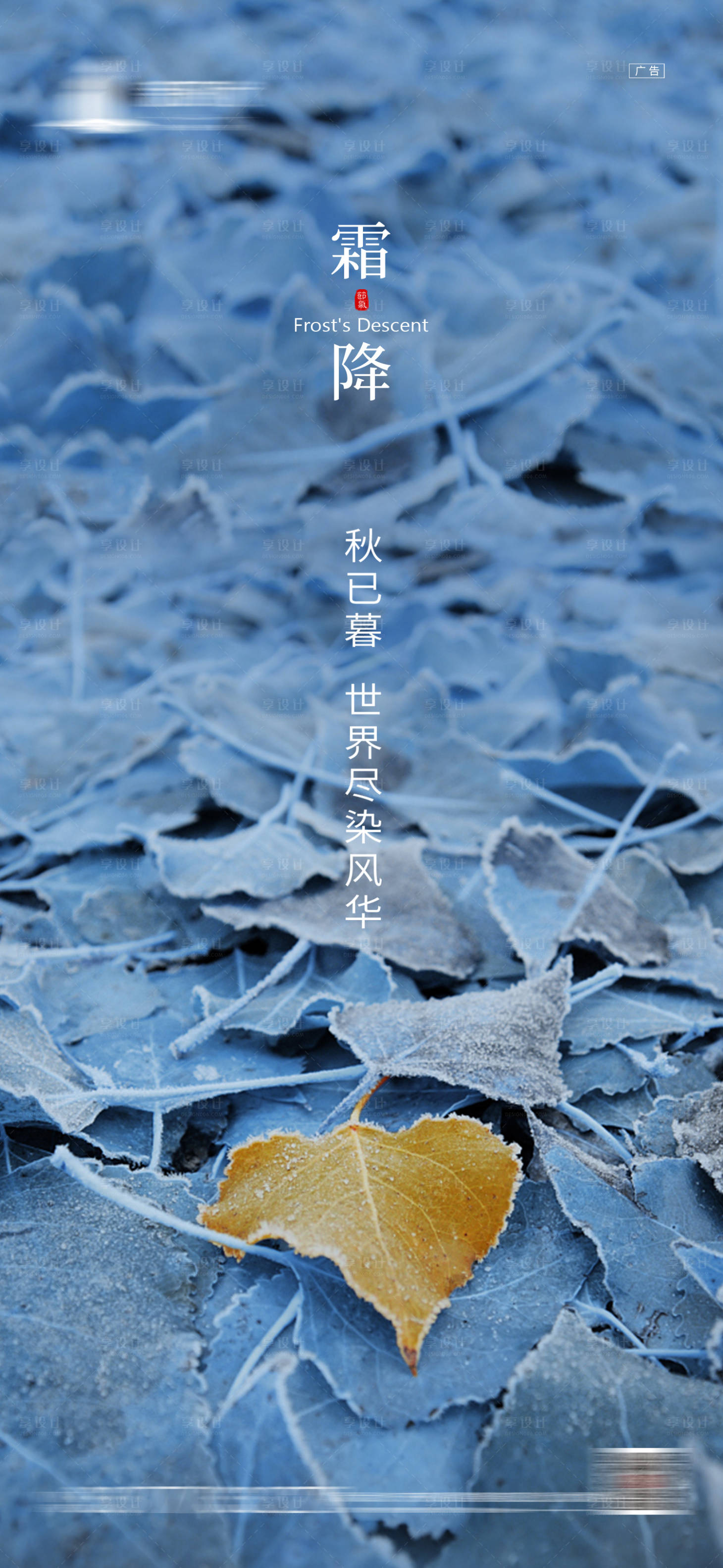 源文件下载【享设计】搜索编号：51420002294499374【霜降节气海报】