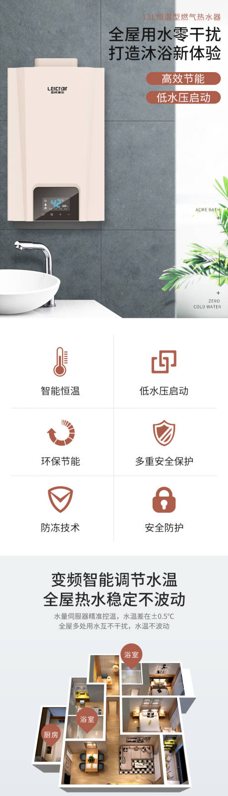 源文件下载【燃气热水器详情页】编号：77120002166435266