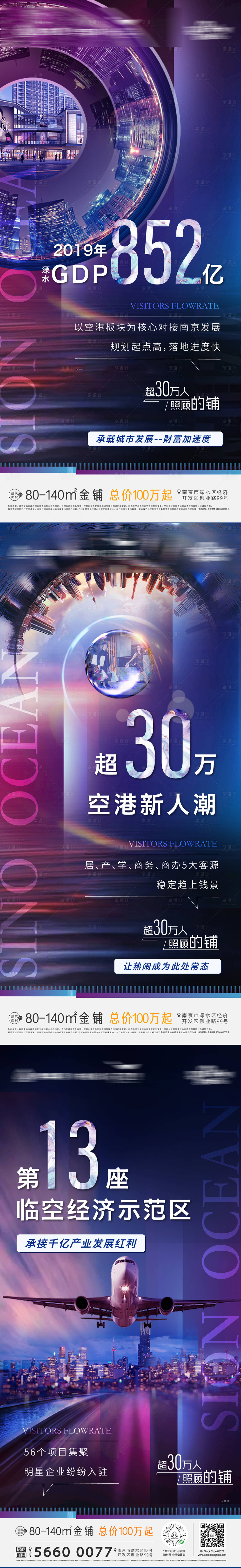 源文件下载【享设计】搜索编号：52050002334163747【地产经济开发区价值点系列海报】